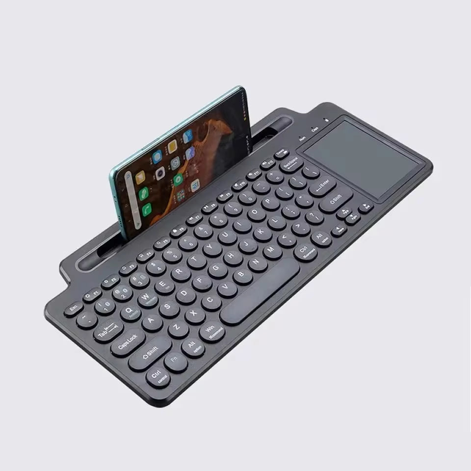 Wireless Keyboard with Touchpad Card Slot Keyboard for Laptop/Tablet/Android/IOS