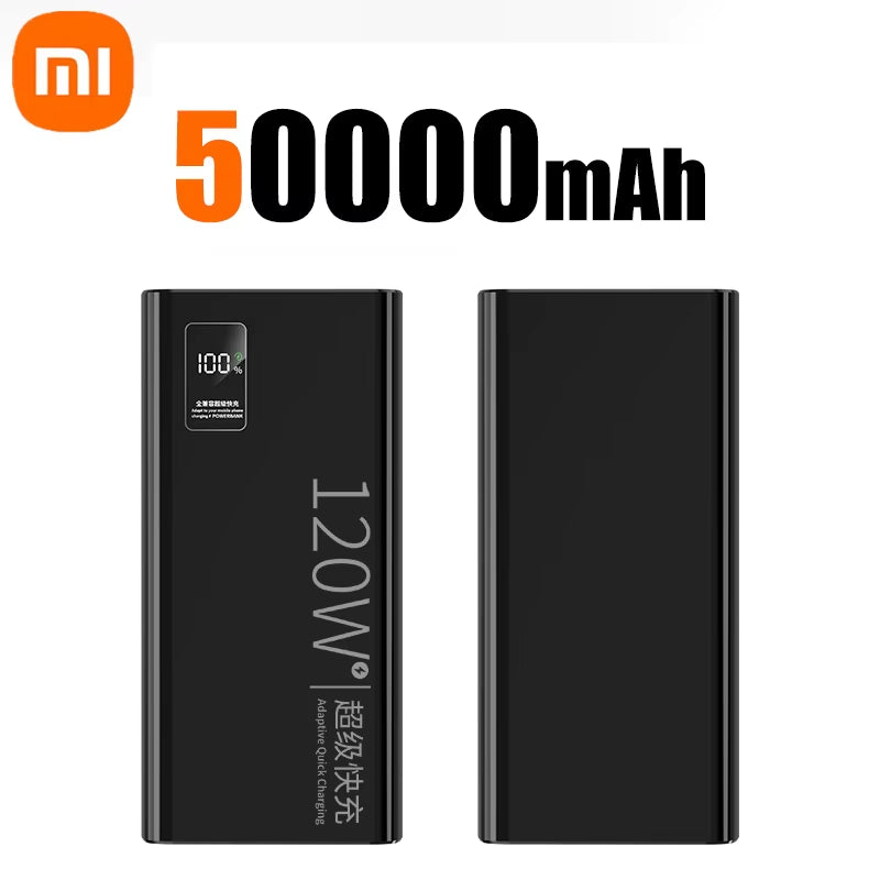 Xiaomi Power Bank 500000Mah 120W Super Fast Charging Large Capacity Battery Charging Powerbank for Iphone Samsung Huawei