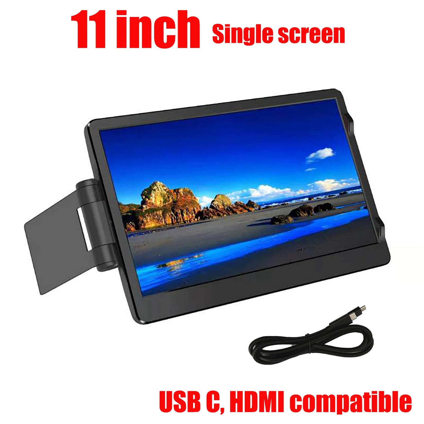 12 Inch Dual Portable Dual Screen Extender for MacBook & Windows Laptops 1920x1080 HD  