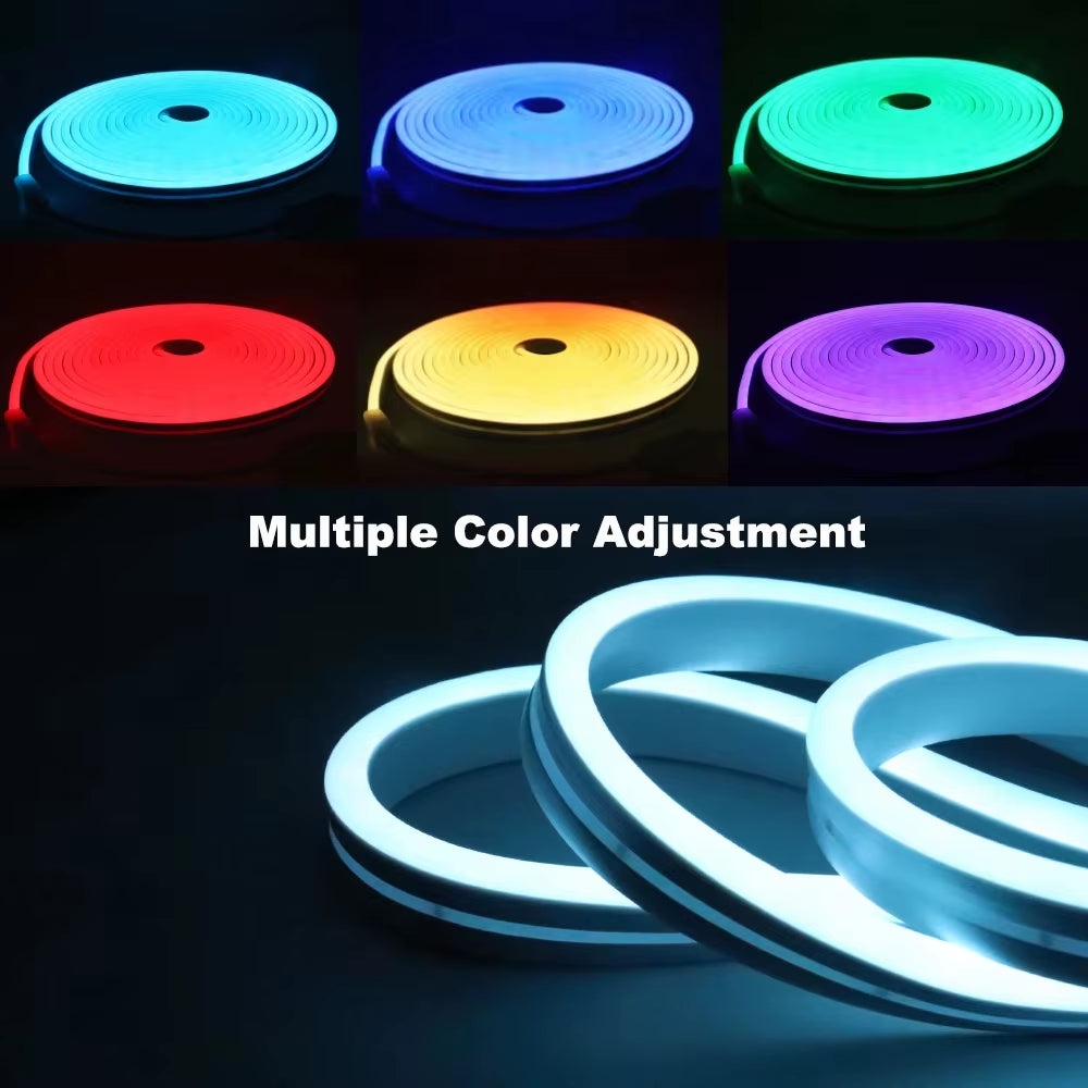 USB Led Neon Rope Lights,Control with Remote,5V Flexible Led Rope Lights,Multiple Modes,Rgb Neon Lights,Gaming Led Neon Strip