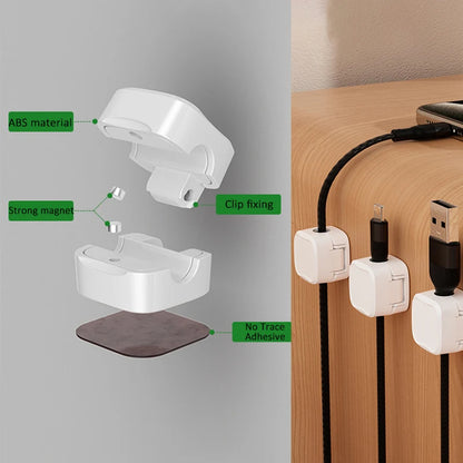 Adjustable Magnetic Cable Clip Organizer