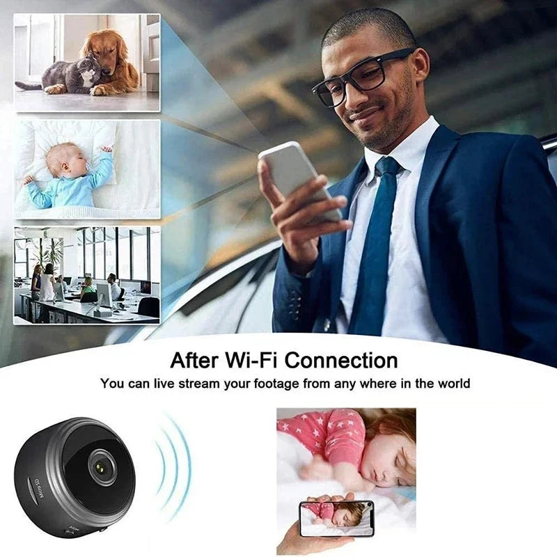 A9 WiFi Mini Camera – Wireless Smart Security Camera for Home, Baby, and Pet Monitoring