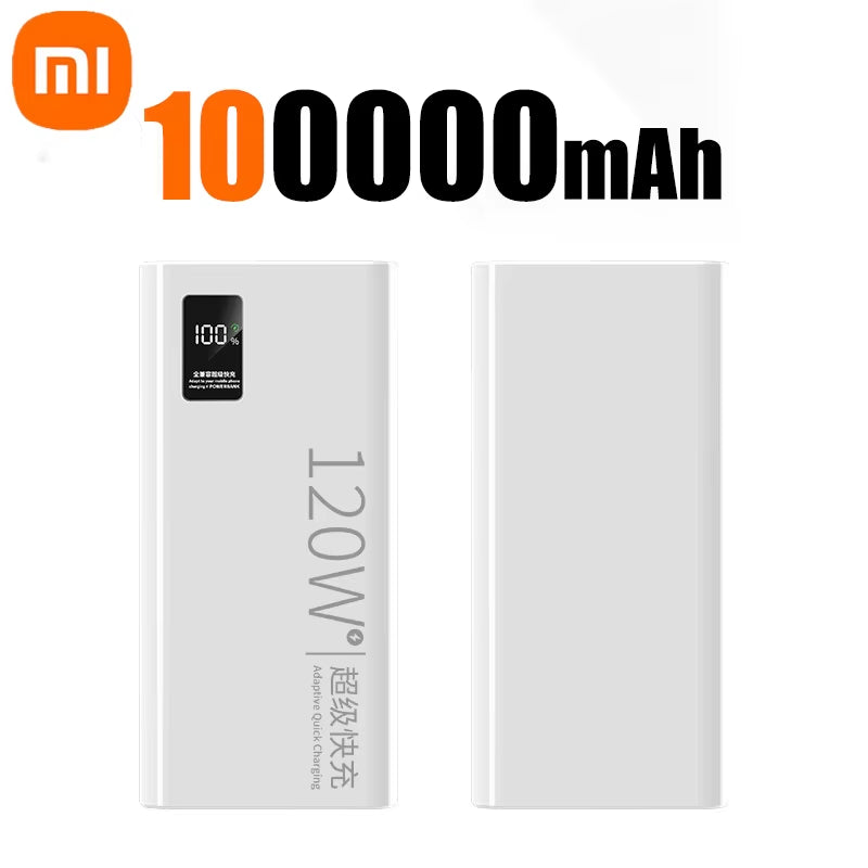 Xiaomi Power Bank 500000Mah 120W Super Fast Charging Large Capacity Battery Charging Powerbank for Iphone Samsung Huawei