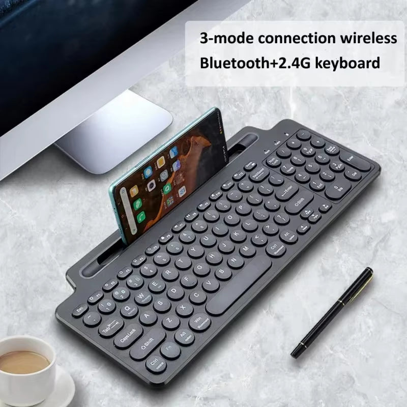 Wireless Keyboard with Touchpad Card Slot Keyboard for Laptop/Tablet/Android/IOS