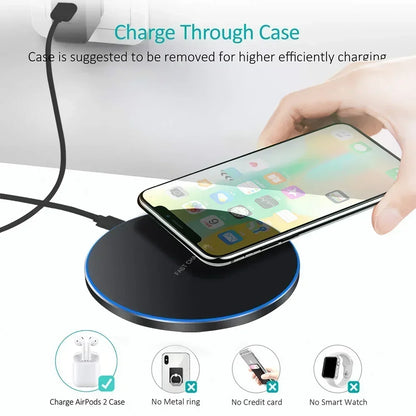 Wireless Charger for iPhone, Samsung, Xiaomi, Huawei