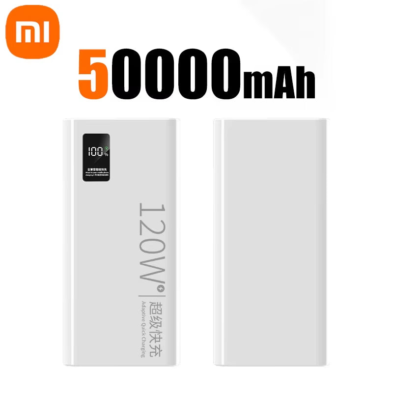 Xiaomi Power Bank 500000Mah 120W Super Fast Charging Large Capacity Battery Charging Powerbank for Iphone Samsung Huawei