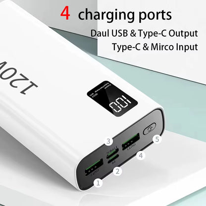 Xiaomi Power Bank 500000Mah 120W Super Fast Charging Large Capacity Battery Charging Powerbank for Iphone Samsung Huawei