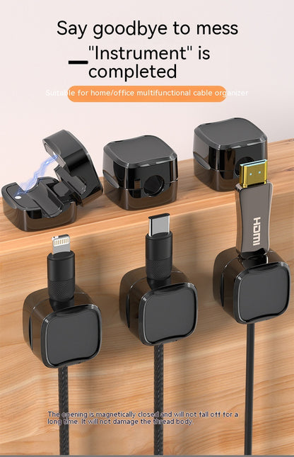 Adjustable Magnetic Cable Clip Organizer