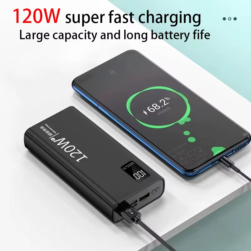 Xiaomi Power Bank 500000Mah 120W Super Fast Charging Large Capacity Battery Charging Powerbank for Iphone Samsung Huawei